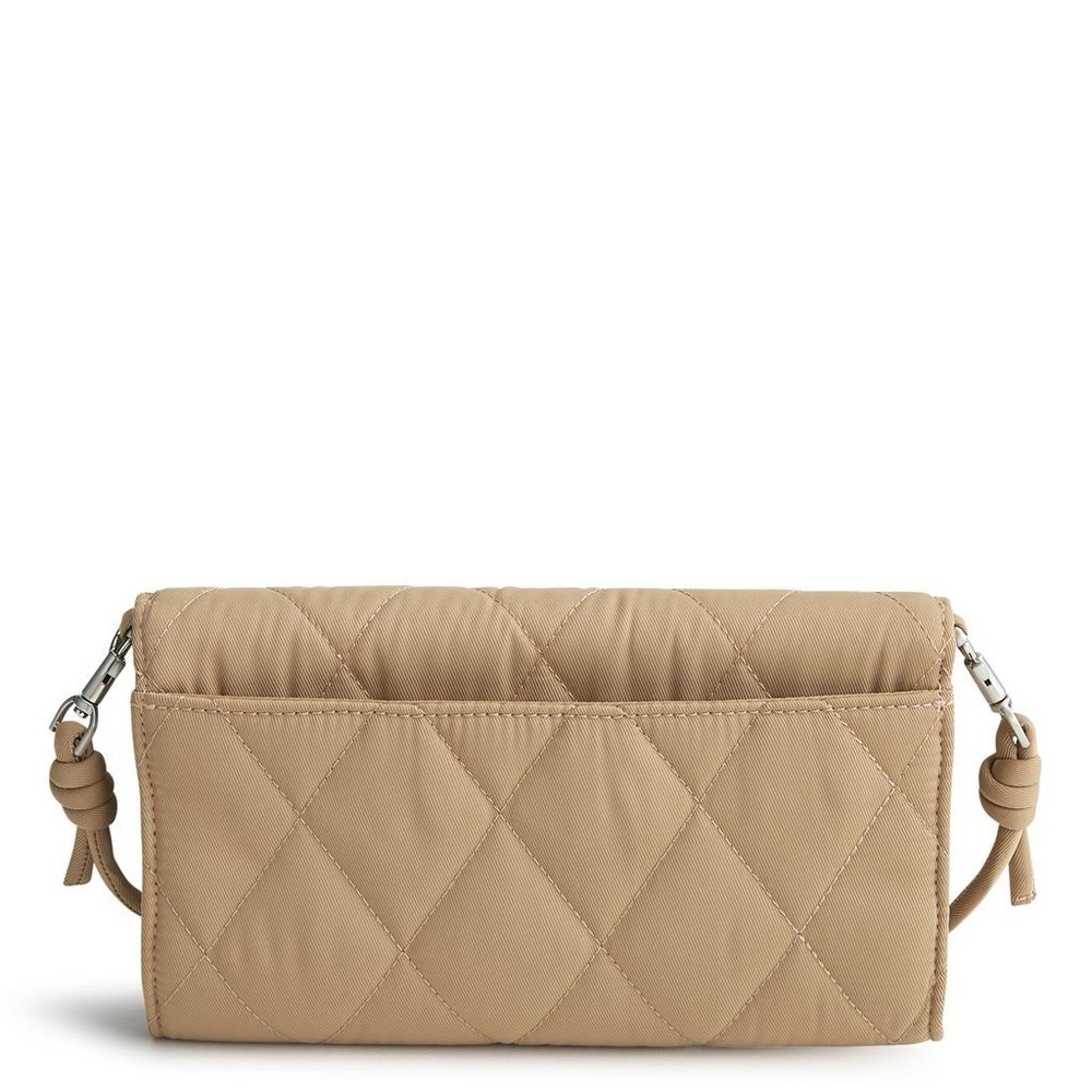 VERA BRADLEY Wildwood Wallet Twill Crossbody Tiger's Eye tan brown - Picture 2 of 12